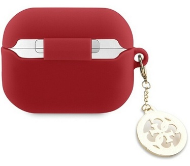 Guess Diamond Charm Silicone Apple Airpods Pro 2 (2e gen) - Rood