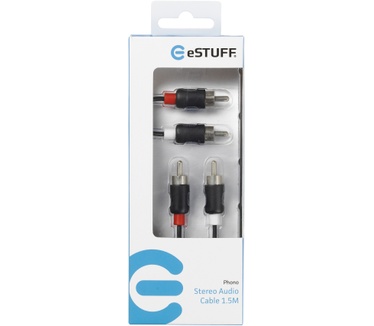 eStuff 1.5m 2x RCA - 2x RCA