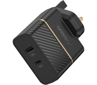 Otterbox UK Wall Charger 30W - USB C 18W + USB A 12W USB-PD, zwart