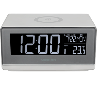 Medion Life ® E75009 Wekker met QI oplader en temperatuurweergave