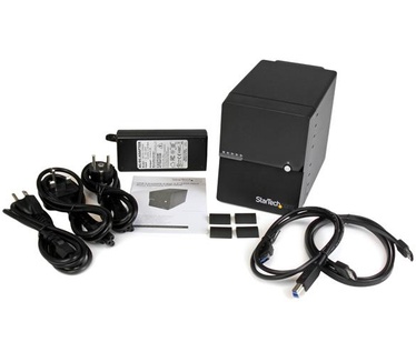 Startech.com USB 3.0 / eSATA 4-bay 3,5 inch SATA III harde-schijfbehuizing met  HDD-ventilator & UASP   SATA 6 Gbps