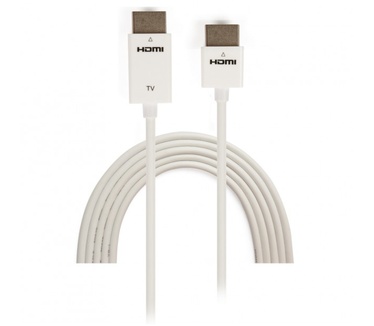 Techly 1m High Speed HDMI Cable with Ethernet Ultra Slim ICOC HDMI-SL-010W