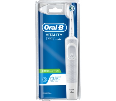 Oral-B Vitality 100 White CrossAction Elektrische Tandenborstel Powered By Braun