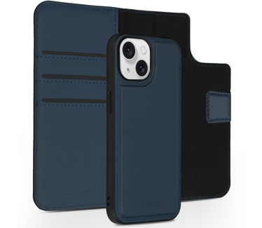 Accezz Premium Leather 2 in 1 Wallet Bookcase iPhone 15 - Donkerblauw