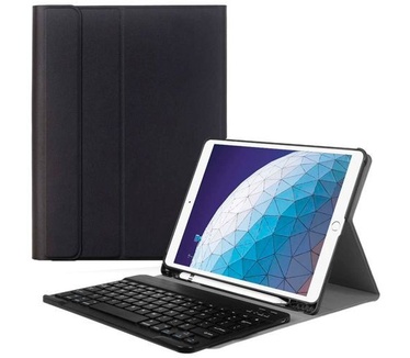 Just in Case Apple iPad Air (2019) 10.5 Premium Bluetooth Keyboard Pen Cover (Black)
