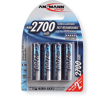 Ansmann Mignon, AA, HR6, 2700mAh, 4-pack