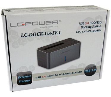 LC-Power LC-DOCK-U3-IV-1 - HDD-Dockingstation Schächte 1 - 2.5\" 3.5\" gemeinsam genutzt 6 - 2,5\" - USB 3.0