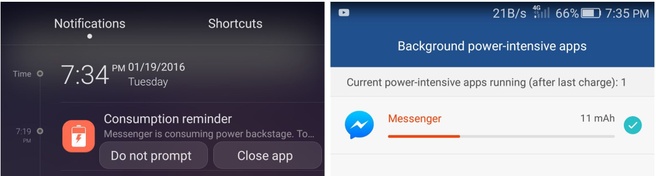 Stroomintensieve apps Huawei