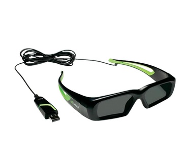 Nvidia GeForce 3D Vision bril  nVidia 3D Vision Bril - Bedraad