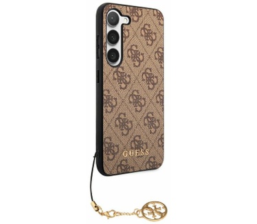Guess 4G Charms Backcover Samsung Galaxy S23 (S911) Bruin