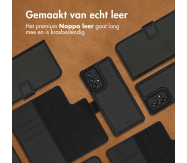 Accezz Premium Leather 2 in 1 Wallet Bookcase Samsung Galaxy A53 - Zwart