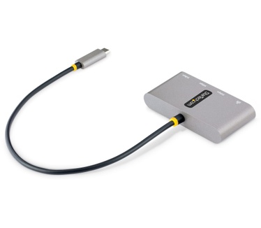 Startech.com 3-Port USB-C Hub met Ethernet, 3x USB-A, Gigabit Ethernet, USB 3.0 5Gbps, Bus-Powered Laptop USB hub, 30cm USB Type-C Host Kabel, GbE, Compacte USB-C naar USB-A Hub