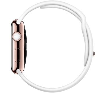 Apple Watch Edition (rozegouden pin, 42mm) Wit (Wit)