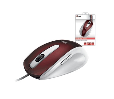 Trust EasyClick Mouse (Rood)
