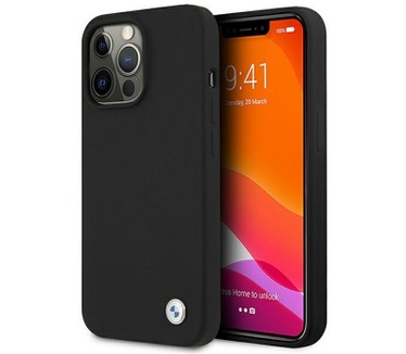 BMW Silicone Back Case - Apple iPhone 13 Pro Max (6.7") - Zwart Zwart