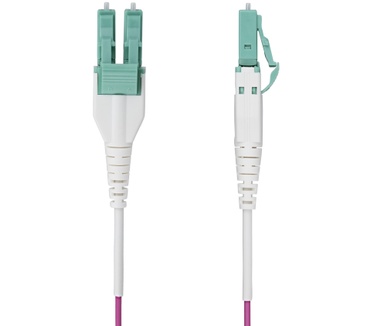 Startech.com 5m LC naar LC (UPC) OM4 Multimode Glasvezel Netwerkkabel, Erika Violet, 50/125µm, 40G/100G, LOMMF/VCSEL, Uniboot Connector Kabel, OFNR OFNR Riser Rated