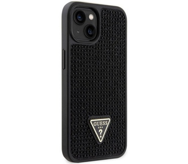 Guess Rhinestones Back Case - Apple iPhone 14 Plus (6.7") - Zwart Zwart