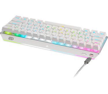 Corsair K70 Pro Mini Wireless 60% - White - Cherry mx Red - Qwerty (US)