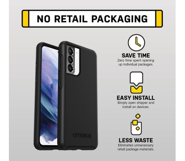 Otterbox Symmetry Series voor Samsung Galaxy S21+ 5G, zwart - Geen retailverpakking