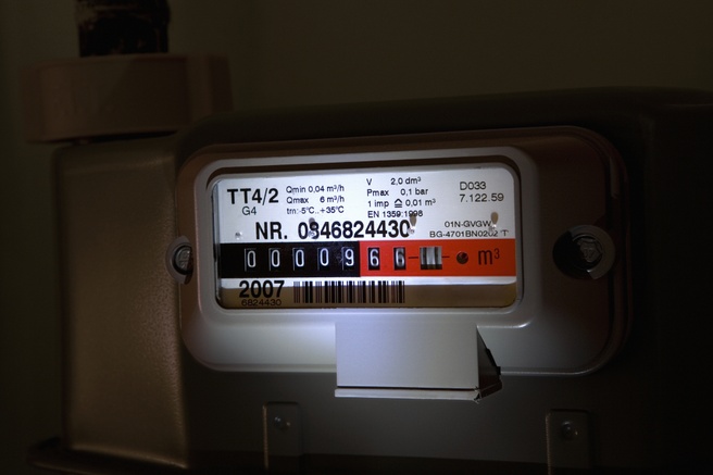 Gasmeter stock. Bron: Caspar Benson/fStop/Getty Images