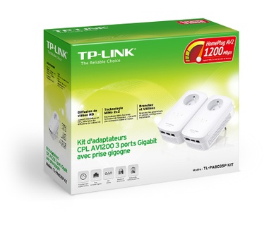 TP-Link Powerline Kit TL-PA8035PKIT 1Gbit, Pass Thru Powerline Kit TL-PA8035PKIT 1Gbit, Pass Thru