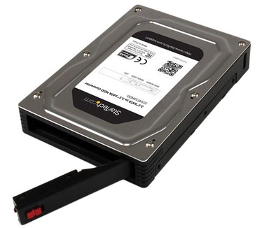 Startech.com 2,5 naar 3,5 inch aluminium SATA-harde-schijfadapterbehuizing met SSD / HDD-hoogte van max. 12,5 mm