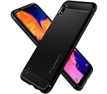 Spigen Rugged Armor Case Black Samsung Galaxy A10  Zwart