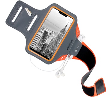 Mobiparts Comfort Fit Sport Armband Huawei Mate 20 Lite Neon Orange