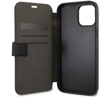U.S. Polo Embroidery Book Case - iPhone 12/12 Pro (6.1") - Zwart Zwart