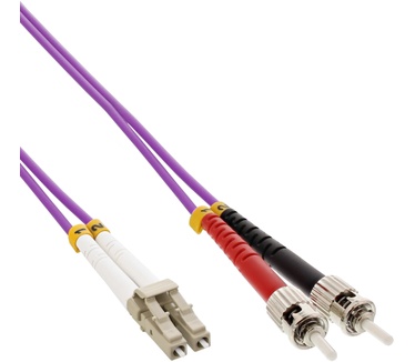 InLine LC/ST, 7.5 m Paars