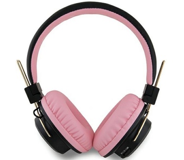 Hello Kitty On-Ear Metal Logo - Bluetooth Koptelefoon - Roze (Roze, Zwart)