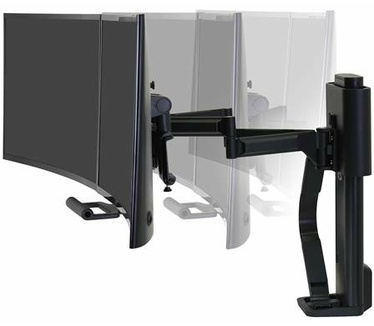 Ergotron Trace Dual Monitor Desk Mount Zwart