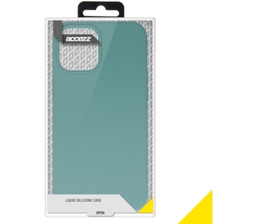 Accezz Liquid Silicone Backcover iPhone 12 Pro Max - Donkergroen (iPhone 12 Pro Max) Groen