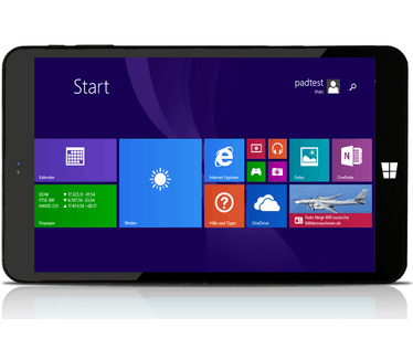 Xoro PAD 8W4 Plus Zwart