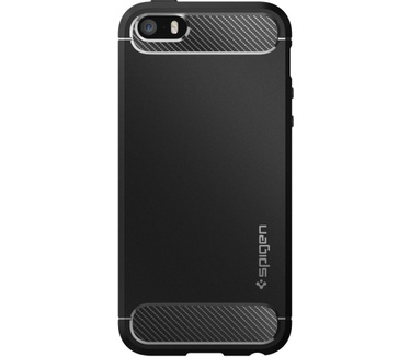 Spigen Rugged Armor Apple iPhone SE Case - Black