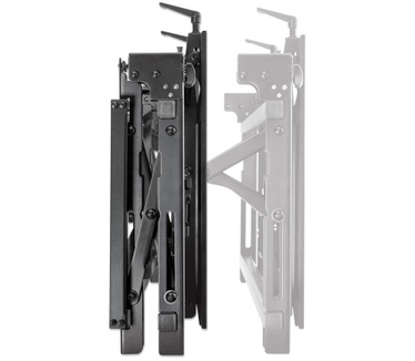 Manhattan Video Wall Mount, Pop Out, 1 Screen, 45"-70", VESA 200x200mm to 600x400mm, Tilt -5° to 3°, Max 70kg, Black, Box