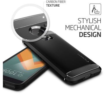 Spigen Rugged Armor HTC 10 Case - Black