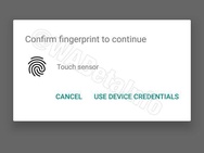 Whatsapp-verificatie via vingerafdruk