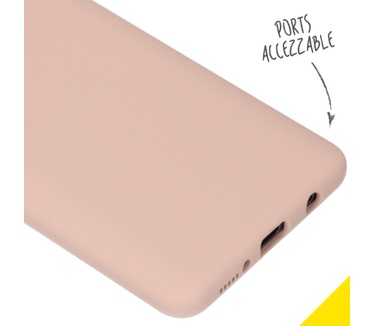 Accezz Liquid Silicone Backcover Samsung Galaxy A51 - Roze