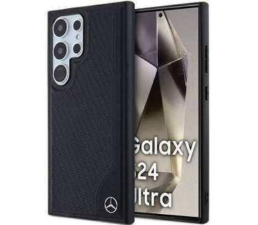 Mercedes-Benz Debossed Line Back Case - Galaxy S24 Ultra - Zwart Zwart