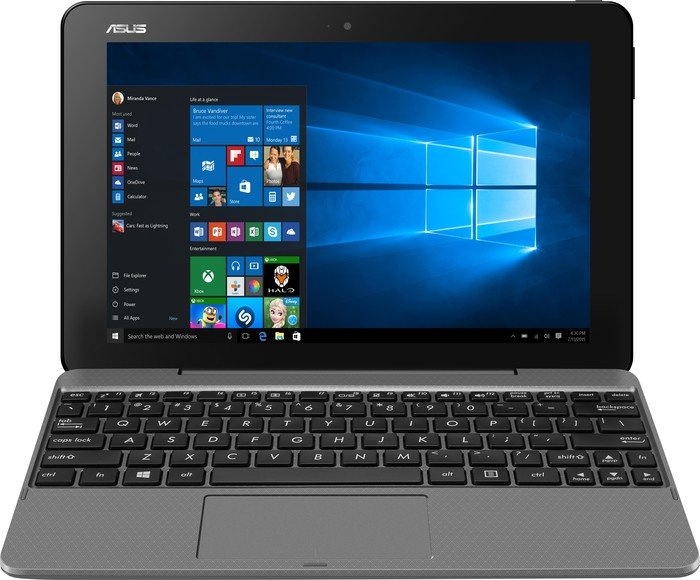 asus transformer book t101ha gr030t 4gb ram 128gb windows 10 qwerty toetsenbord grijs