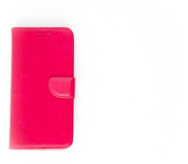 Luxe Lederen Bookcase hoesje voor de Apple iPhone 7 Plus - Roze (Apple iPhone 7 Plus) Roze