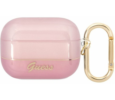 Guess TPU Translucent Case voor Apple Airpods Pro - Roze