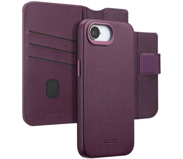 Accezz Leather Bookcase 2-in-1 met MagSafe