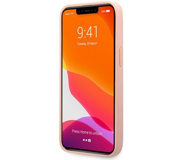 Guess Saffiano Back Case - Apple iPhone 13 Mini (5.4") - Roze Roze