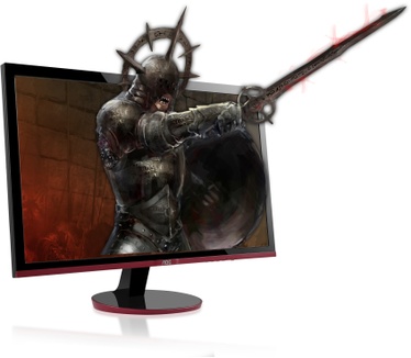 AOC G2778VQ Rood, Zwart