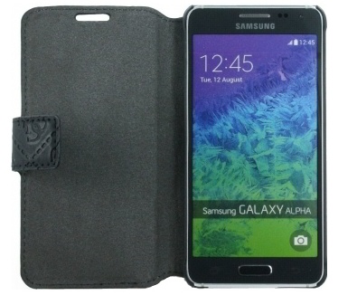 Guess Scarlett Folio Book Case voor Samsung Galaxy Alpha - Zwart