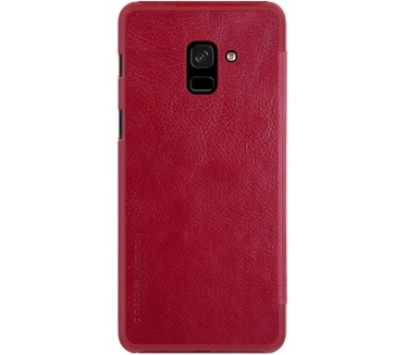 Nillkin Qin PU Leren Case - Samsung Galaxy A8 Plus (2018) - Rood  Rood