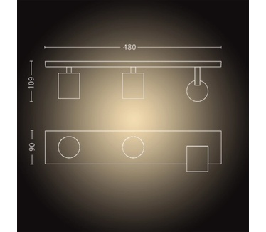 Philips Runner 3-lichts spotbalk