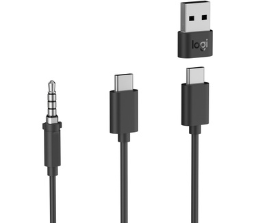 Logitech Zone Wired Earbuds (Grafiet, Zwart)